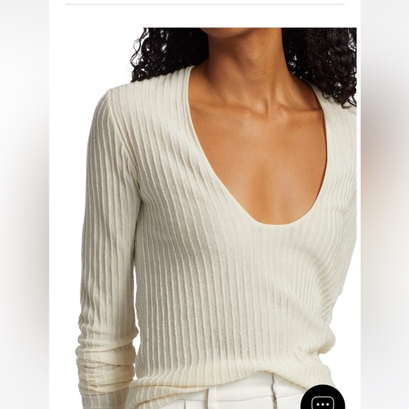 NWOT Co cashmere u neck sweater - Picture 4 of 4